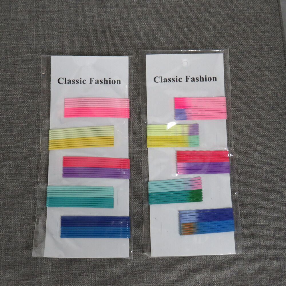 Set Of 100 Multicolored Bobbie Pins Hair Pins